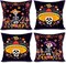 Day of The Dead Pillow Covers Dia De Los Muertos Sugar Skull Flower Throw Pillow Covers 18x18 Set of 4 Day of The Dead Deocr Pillow Case